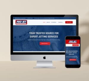 Professional jetting pressure washing website design