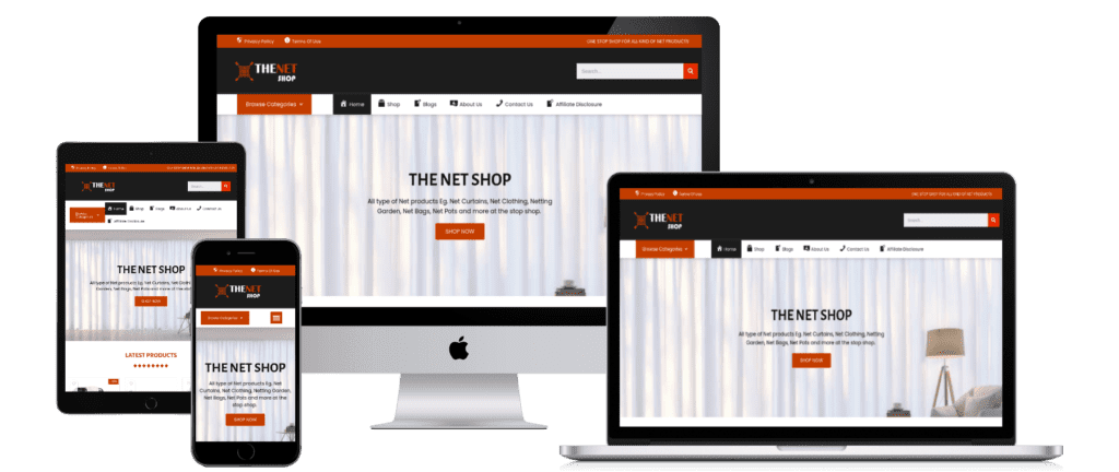 Amazon affiliate website- the netshop