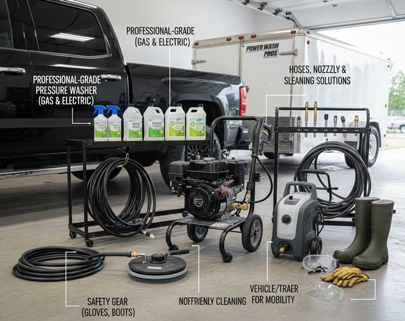 Equipment You will Need to start pressure washing business in 2025