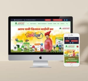 Agrifort website design mockup