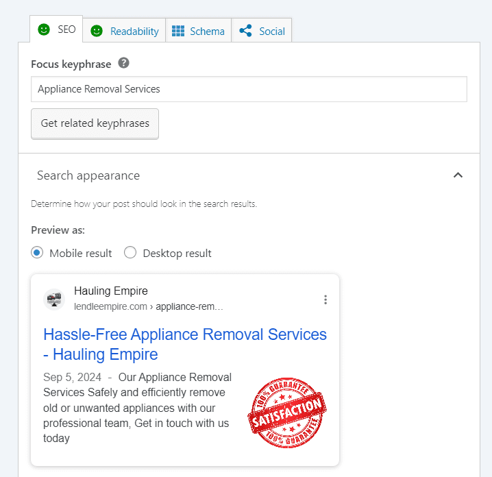 Appliance Removal Services