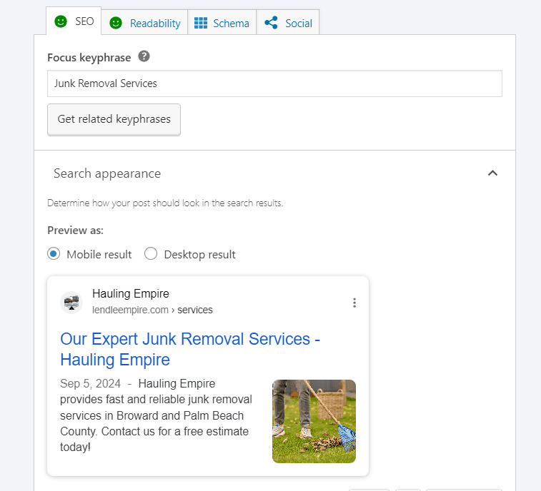 Services Page