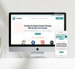 Clean relief cleaning website