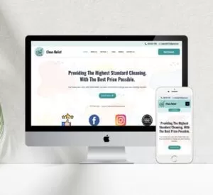 Clean relief cleaning website