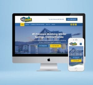 Prime Pressure Washing website design