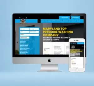 Empowering 1 nation pressure washing website design