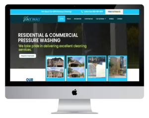 Website Design for Bayway Pressure Washing in Houston, Texas