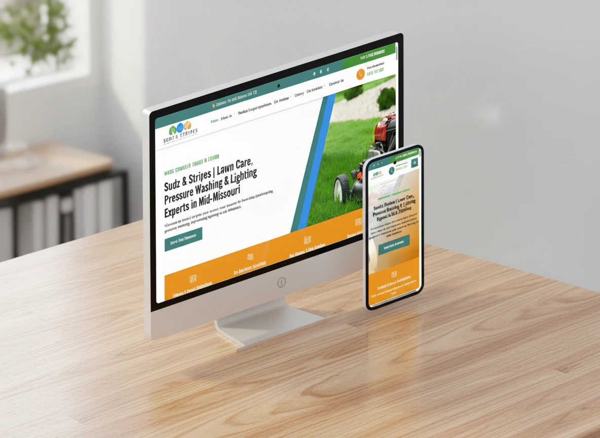 Sudz & Stripes Pressure Washing Website Design Missouri