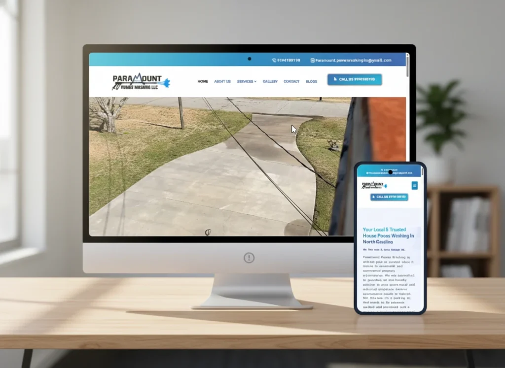 Pressure Washing Website Design Raleigh, Charlotte NC